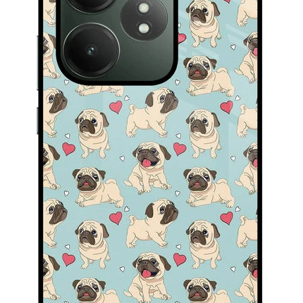 Pug Dog Realme GT 6T 5G Glass Case