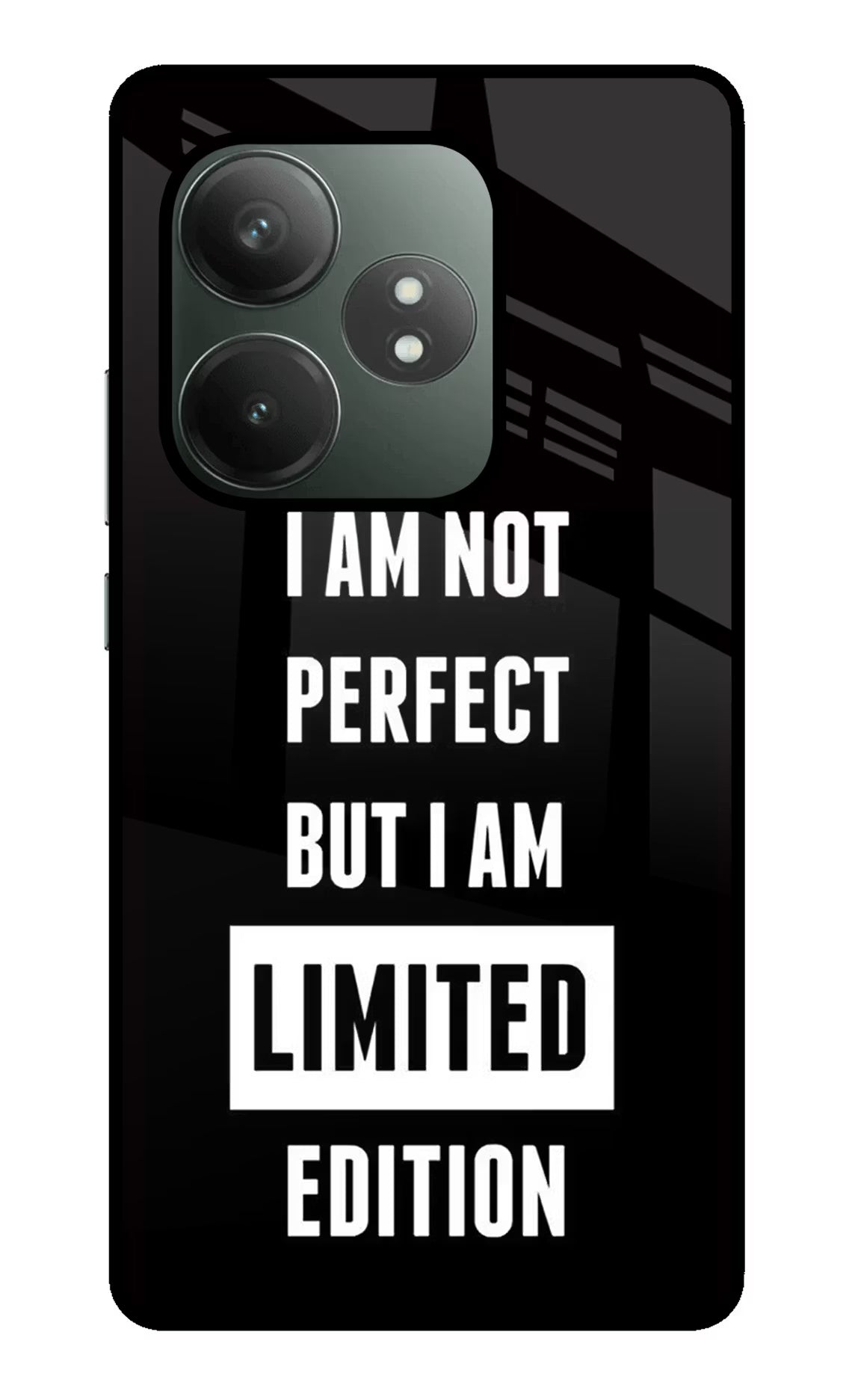 I Am Not Perfect But I Am Limited Edition Realme GT 6T 5G Glass Case Back Cover by Casekaro