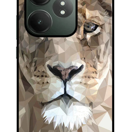 Lion Art Realme GT 6T 5G Glass Case