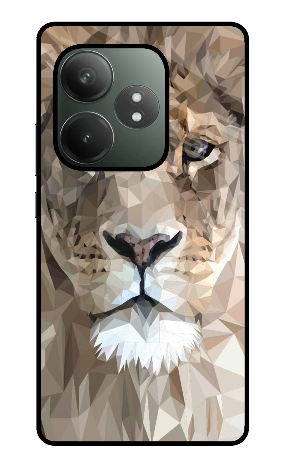 Lion Art Realme GT 6T 5G Glass Case Back Cover by Casekaro