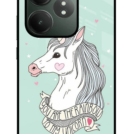Unicorn Wallpaper Realme GT 6T 5G Glass Case