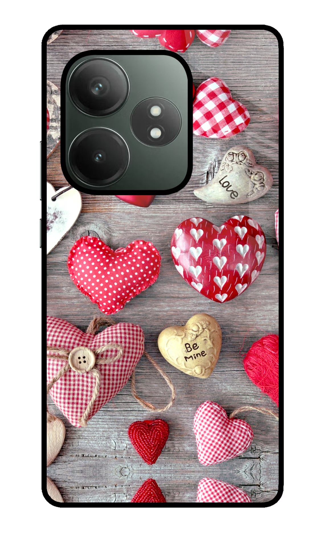 Love Wallpaper Realme GT 6T 5G Glass Case Back Cover by Casekaro