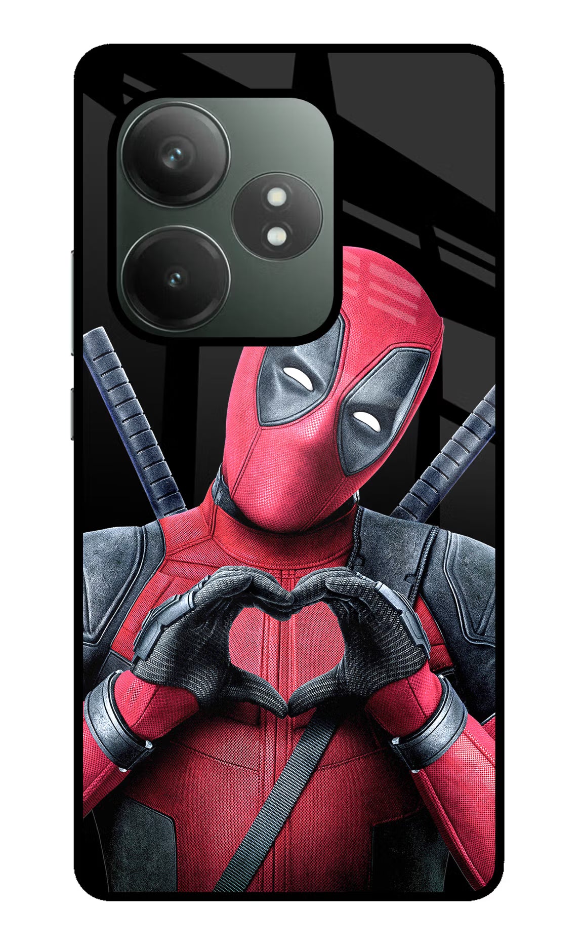 Deadpool Realme GT 6T 5G Glass Case Back Cover by Casekaro