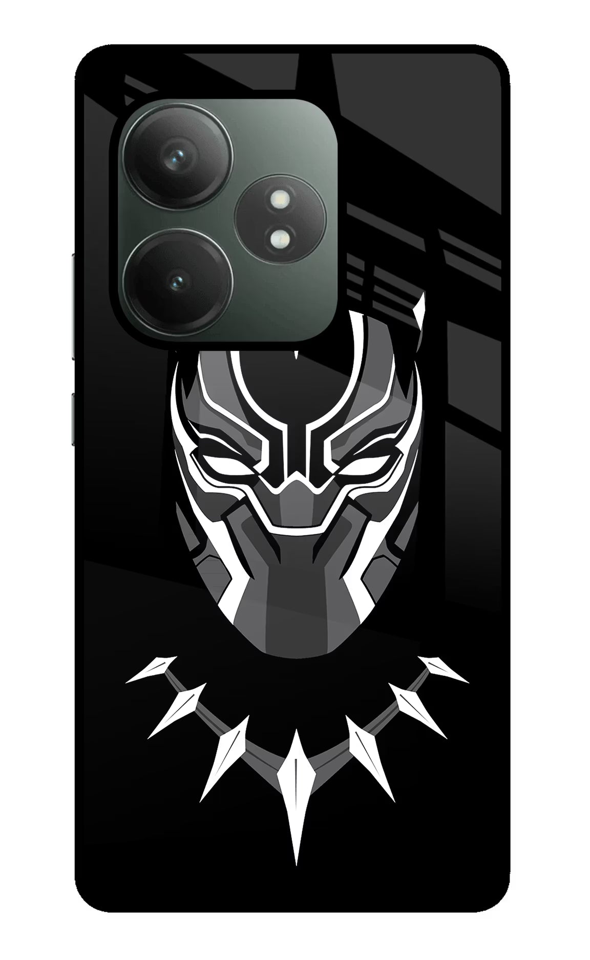 Black Panther Realme GT 6T 5G Glass Case Back Cover by Casekaro