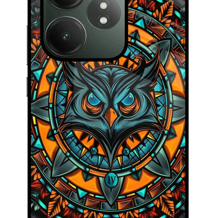 Angry Owl Art Realme GT 6T 5G Glass Case