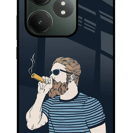 Smoking Realme GT 6T 5G Glass Case