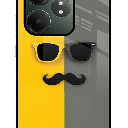 Sunglasses with Mustache Realme GT 6T 5G Glass Case