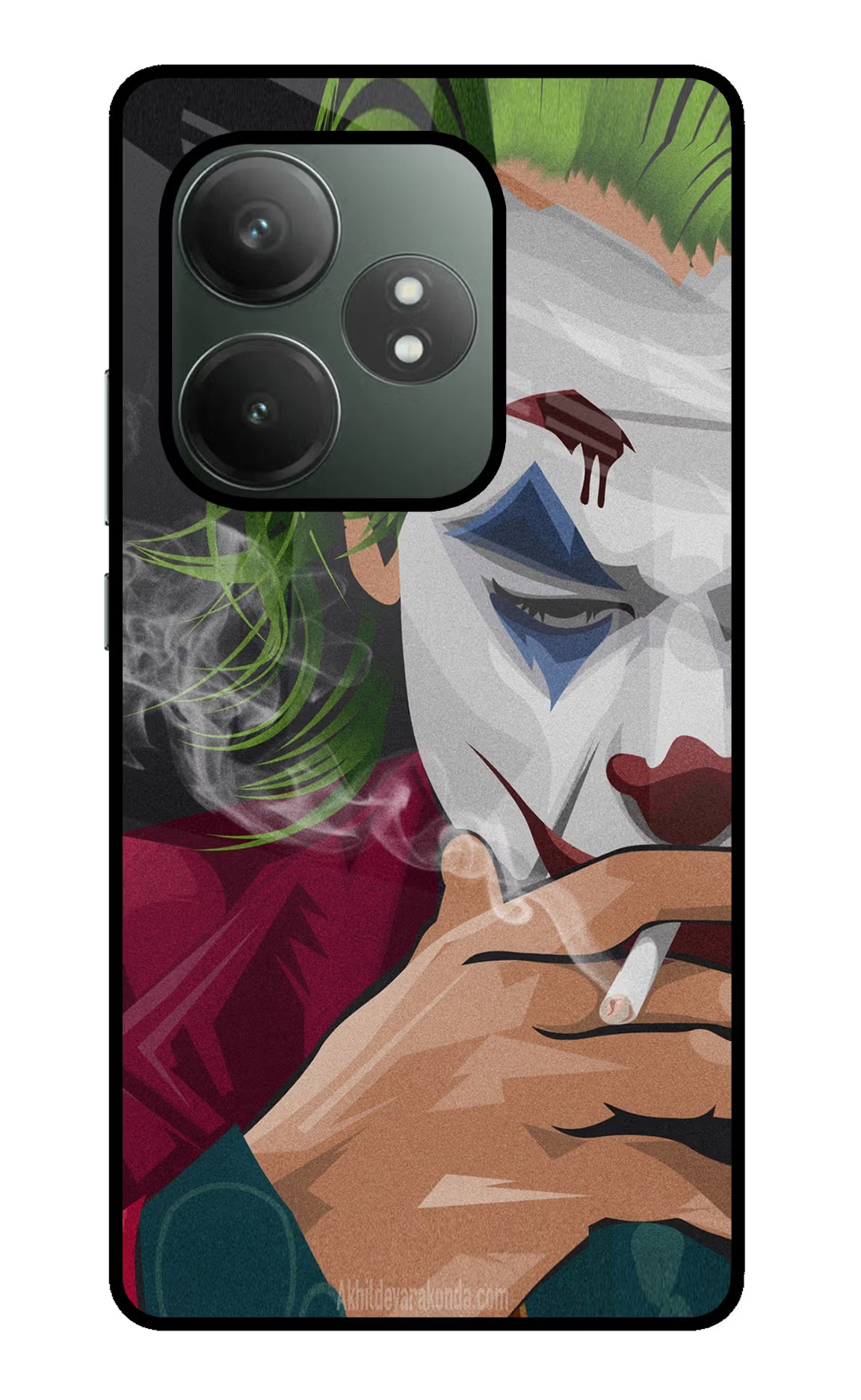 Joker Smoking Realme GT 6T 5G Glass Case Back Cover by Casekaro