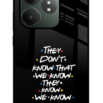 FRIENDS Dialogue Realme GT 6T 5G Glass Case