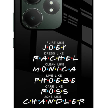 FRIENDS Character Realme GT 6T 5G Glass Case