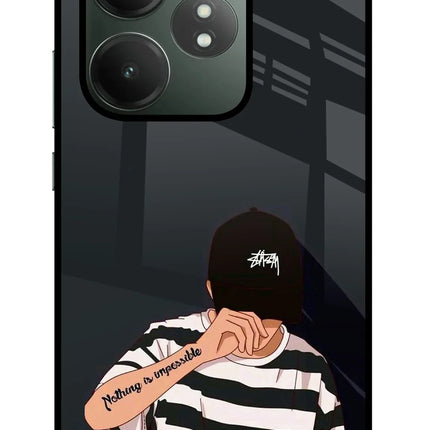 Aesthetic Boy Realme GT 6T 5G Glass Case