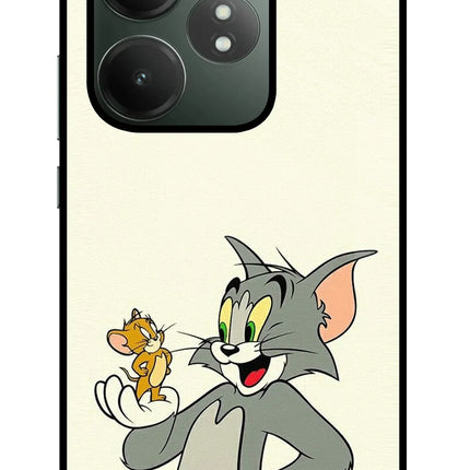 Tom & Jerry Realme GT 6T 5G Glass Case