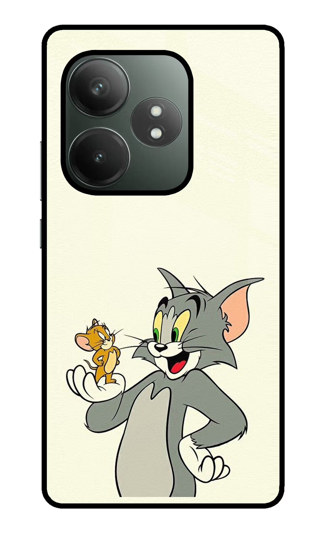 Tom & Jerry Realme GT 6T 5G Glass Case Back Cover by Casekaro