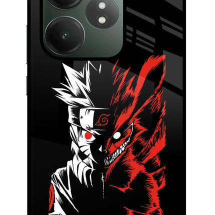 Naruto Two Face Realme GT 6T 5G Glass Case