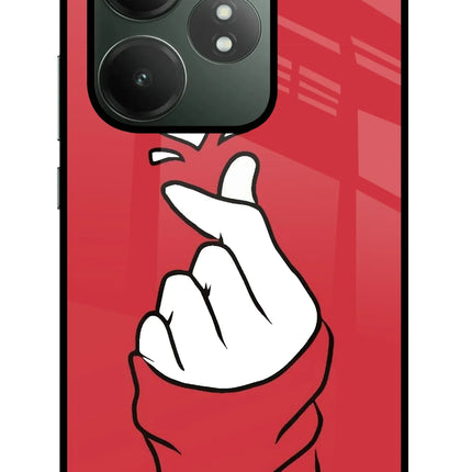 Korean Love Sign Realme GT 6T 5G Glass Case