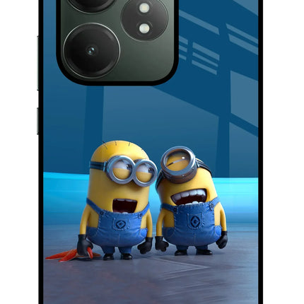 Minion Laughing Realme GT 6T 5G Glass Case