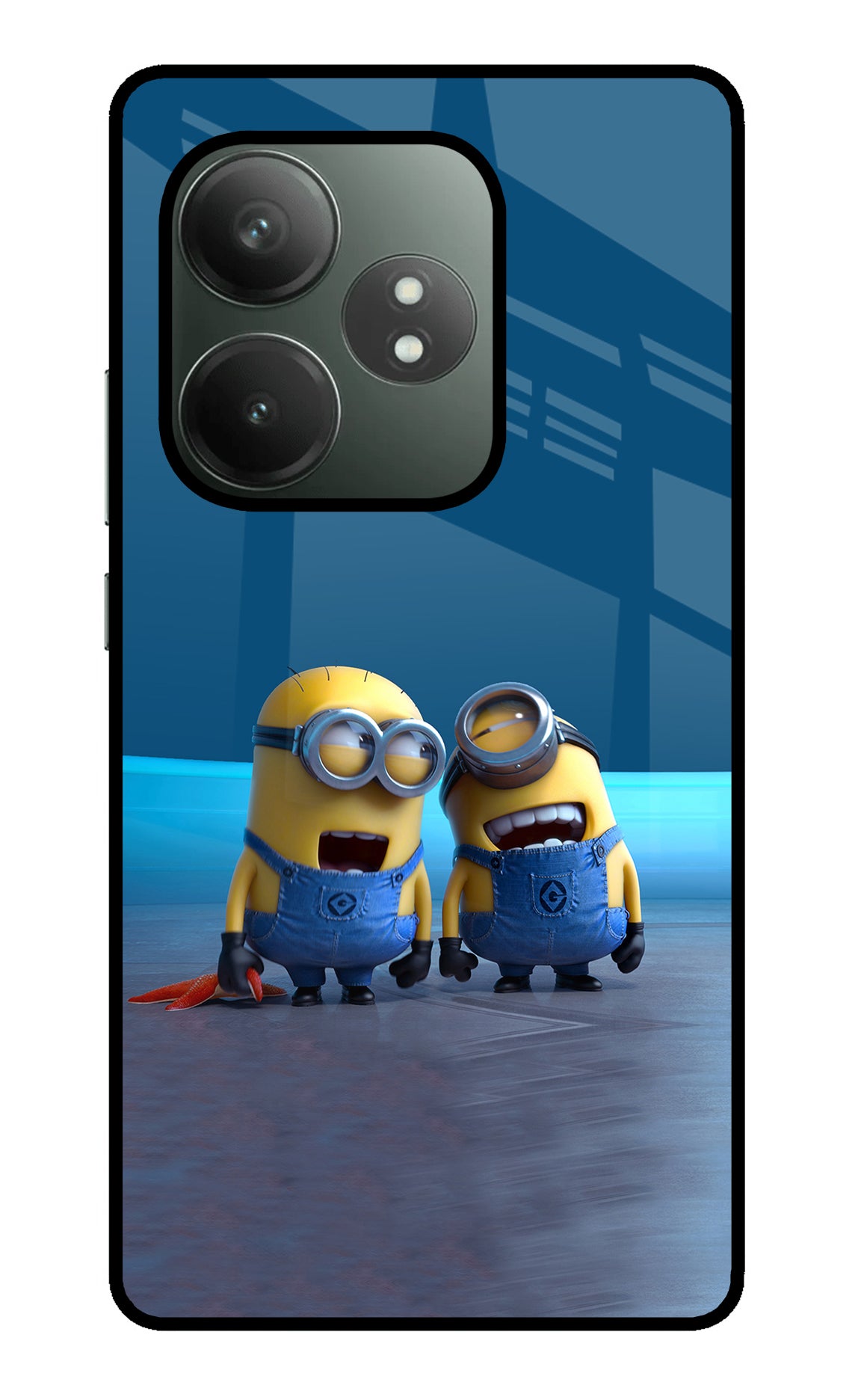 Minion Laughing Realme GT 6T 5G Glass Case