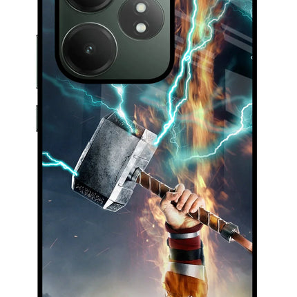 Thor Hammer Mjolnir Realme GT 6T 5G Glass Case