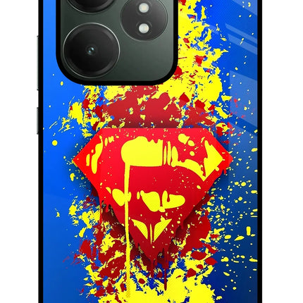 Superman logo Realme GT 6T 5G Glass Case