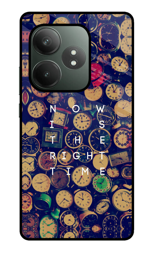 Now is the Right Time Quote Realme GT 6T 5G Glass Case