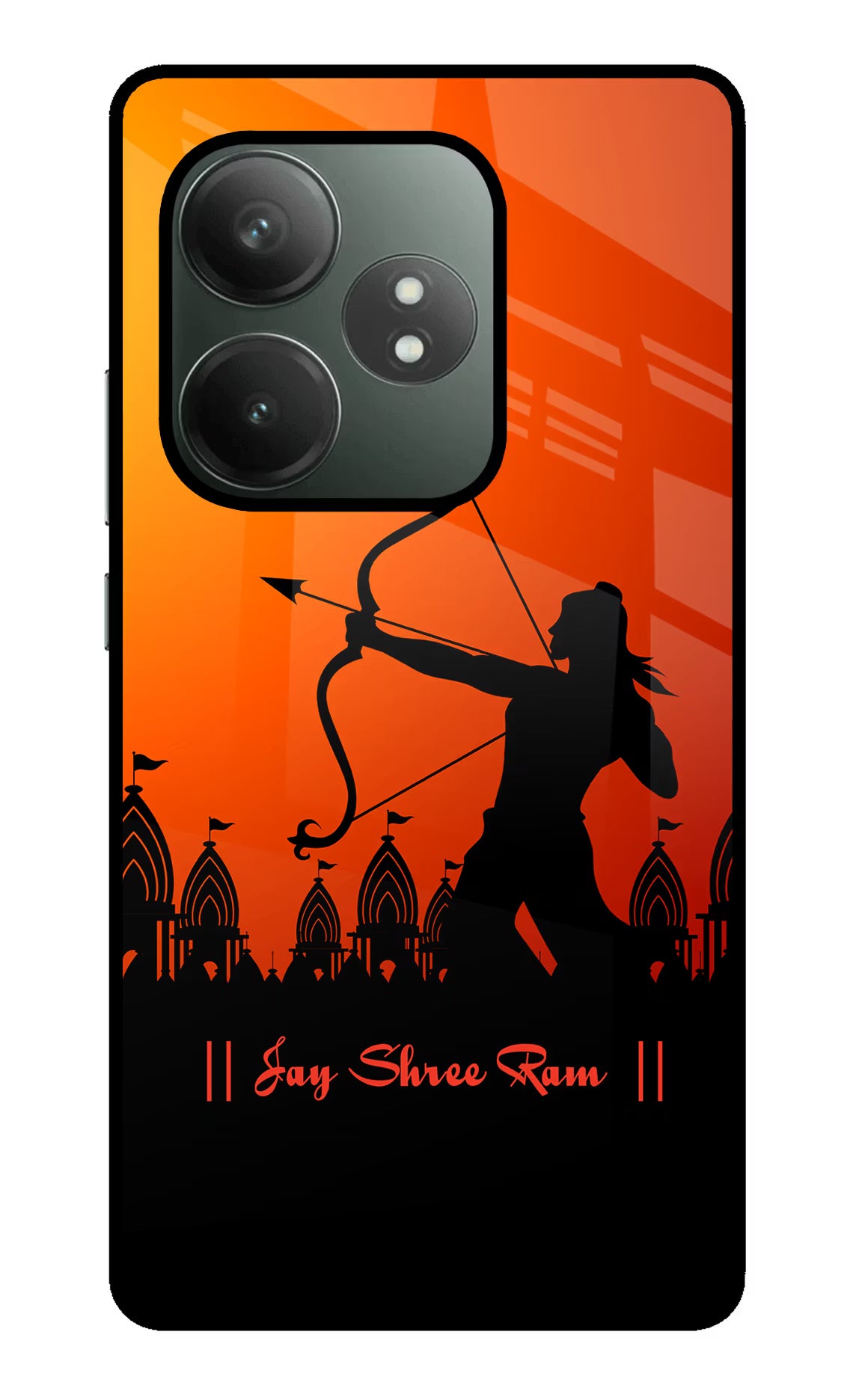 Lord Ram - 4 Realme GT 6T 5G Glass Case Back Cover by Casekaro