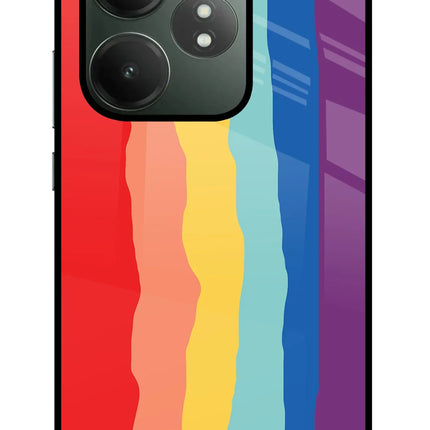 Rainbow Realme GT 6T 5G Glass Case