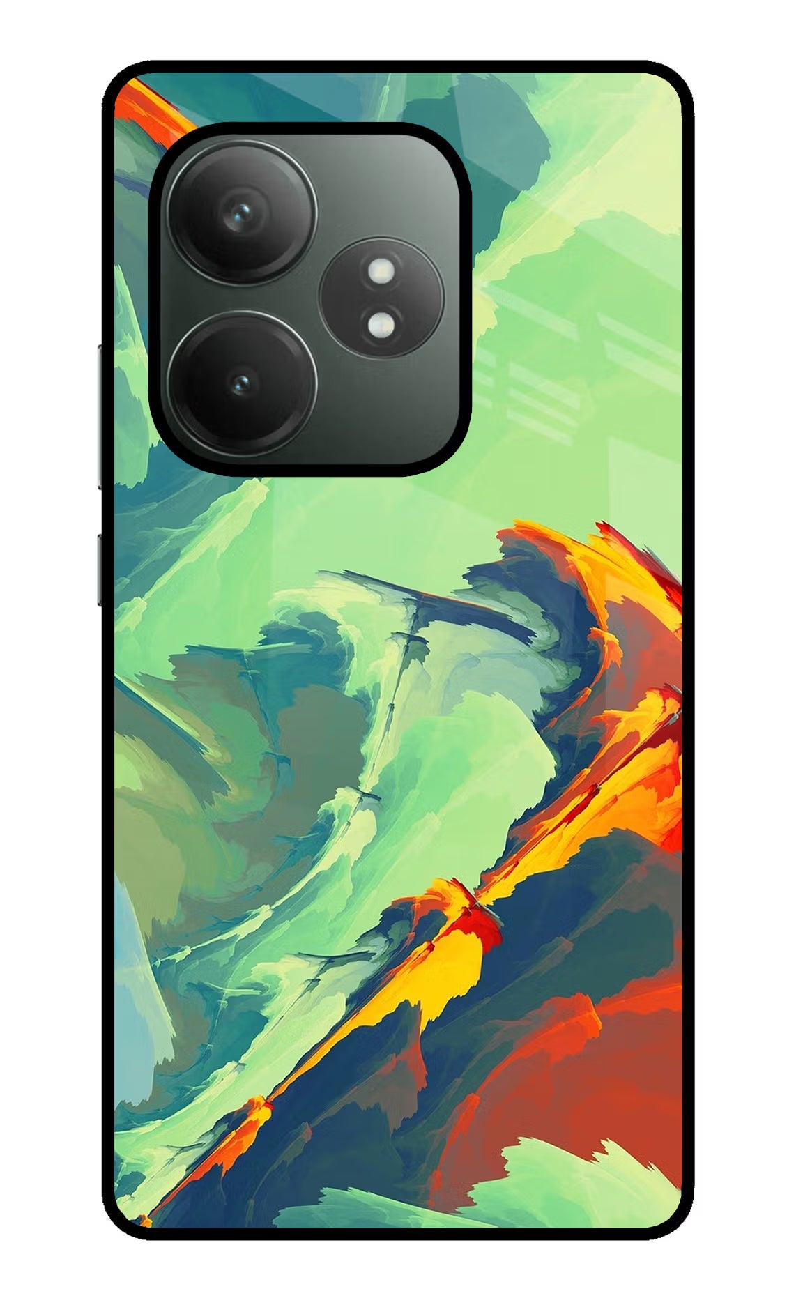Paint Art Realme GT 6T 5G Glass Case Back Cover by Casekaro