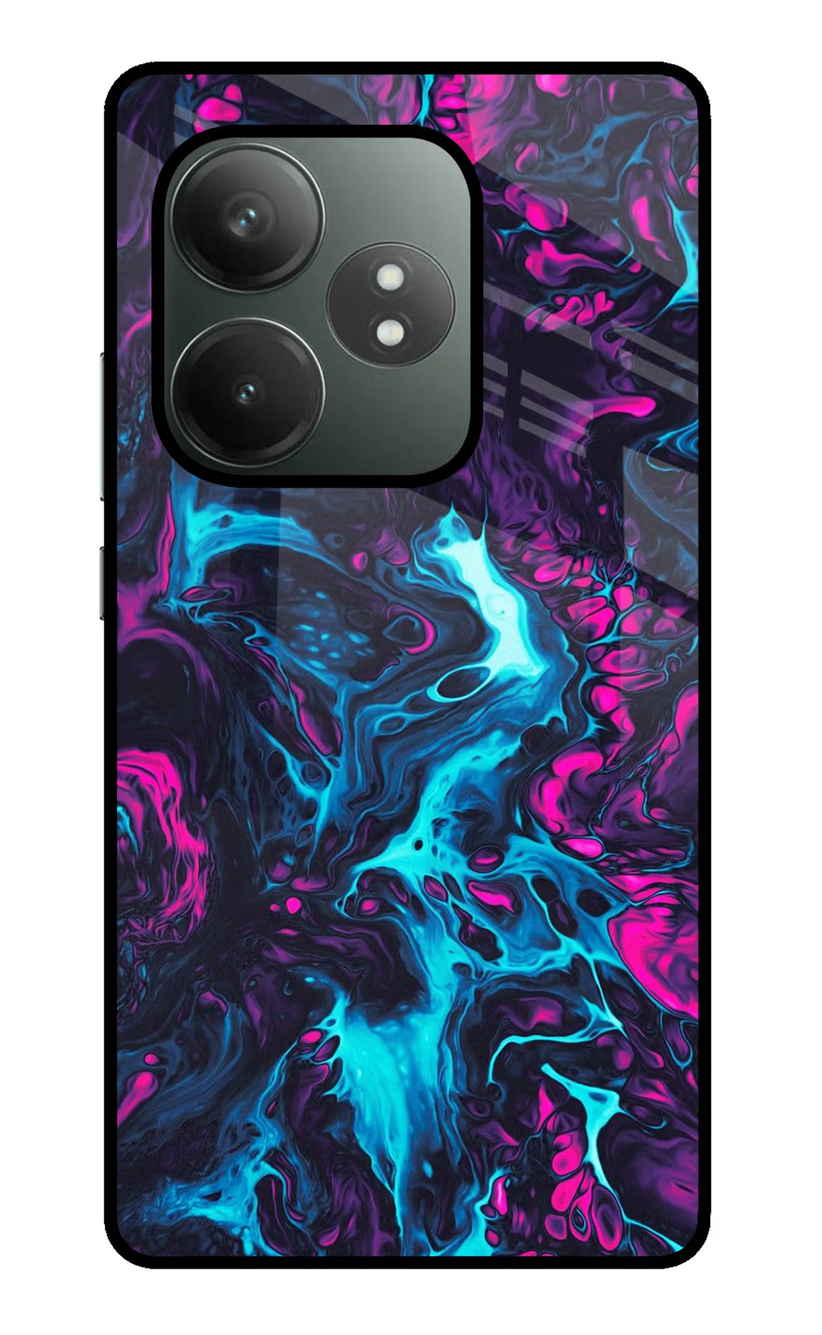 Abstract Realme GT 6T 5G Glass Case Back Cover by Casekaro