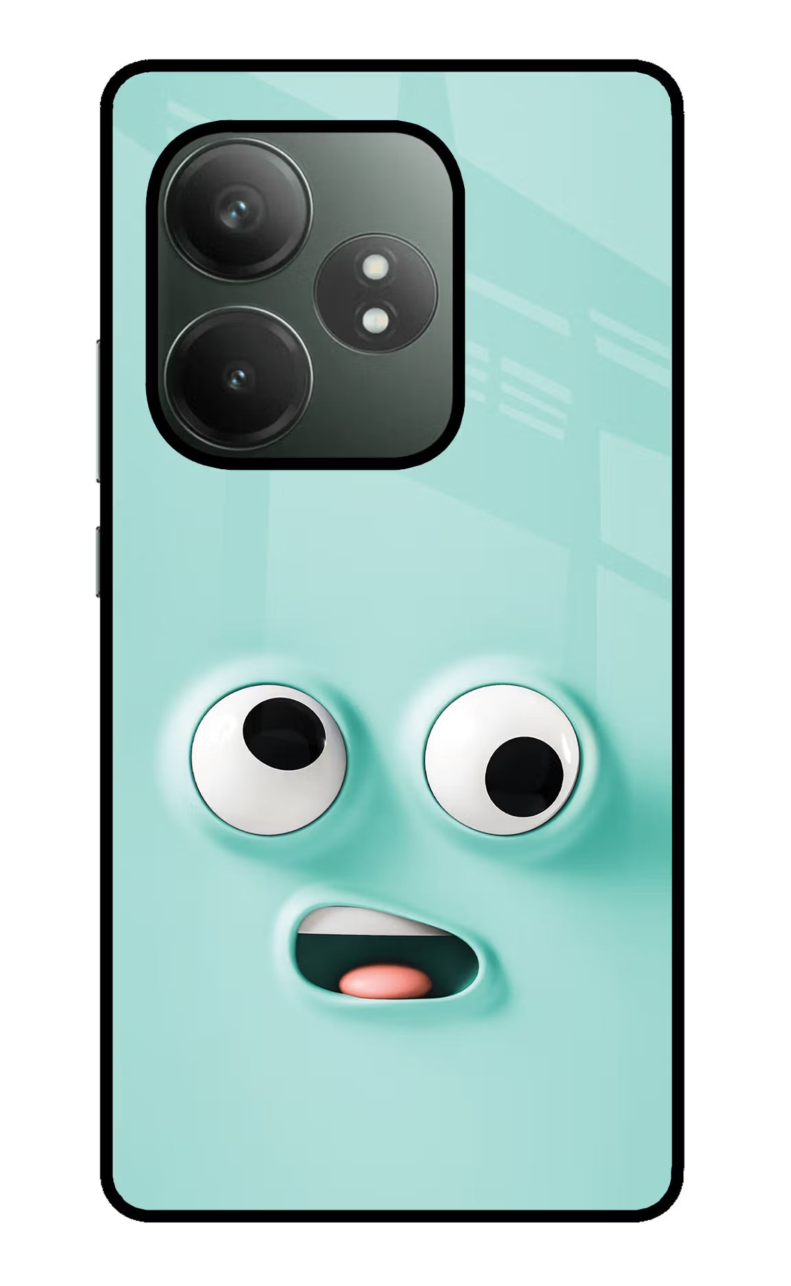 Funny Cartoon Realme GT 6T 5G Glass Case Back Cover by Casekaro