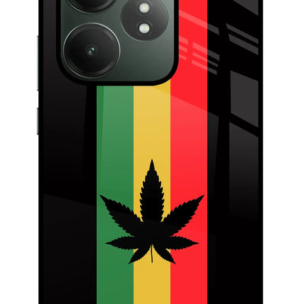 Weed Flag Realme GT 6T 5G Glass Case