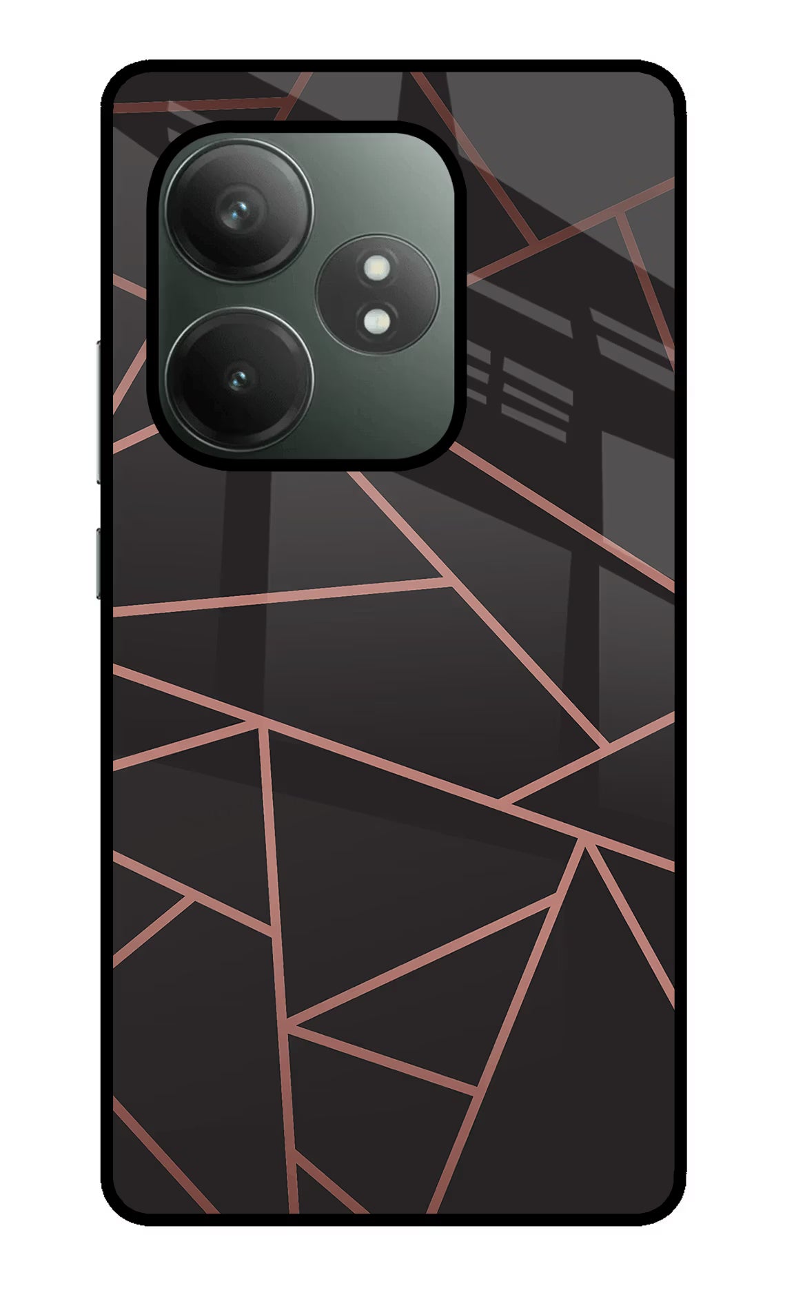 Geometric Pattern Realme GT 6T 5G Glass Case Back Cover by Casekaro