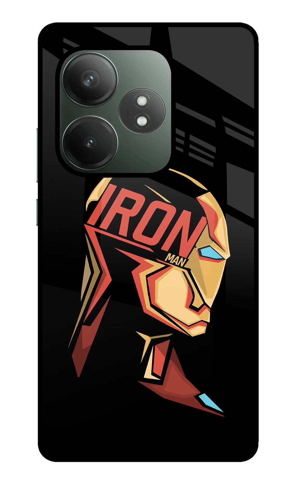 IronMan Realme GT 6T 5G Glass Case Back Cover by Casekaro