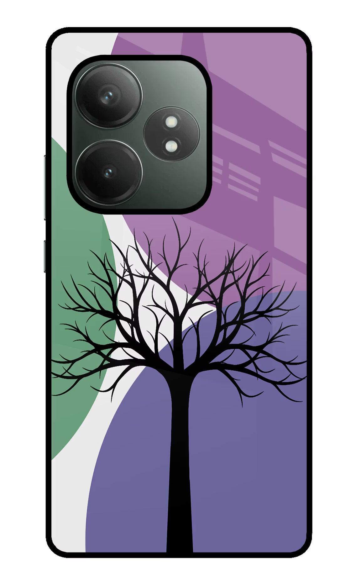 Tree Art Realme GT 6T 5G Glass Case Back Cover by Casekaro