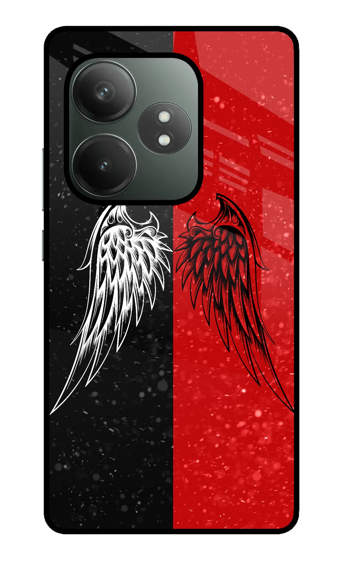 Wings Realme GT 6T 5G Glass Case Back Cover by Casekaro