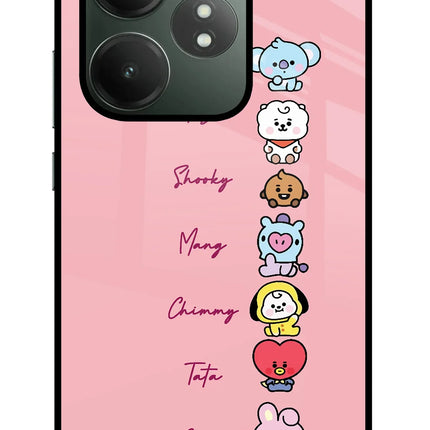 BTS names Realme GT 6T 5G Glass Case