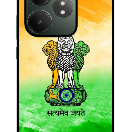 Satyamev Jayate Flag Realme GT 6T 5G Glass Case