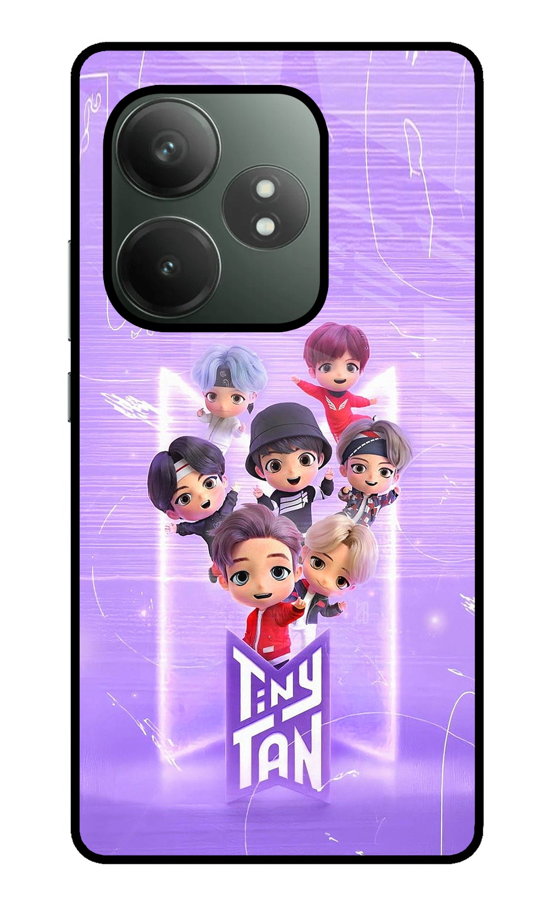 BTS Tiny Tan Realme GT 6T 5G Glass Case