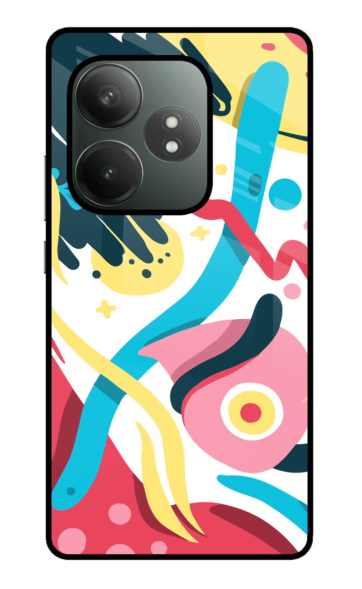 Trippy Realme GT 6T 5G Glass Case Back Cover by Casekaro