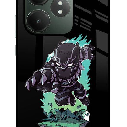 Black Panther Realme GT 6T 5G Glass Case