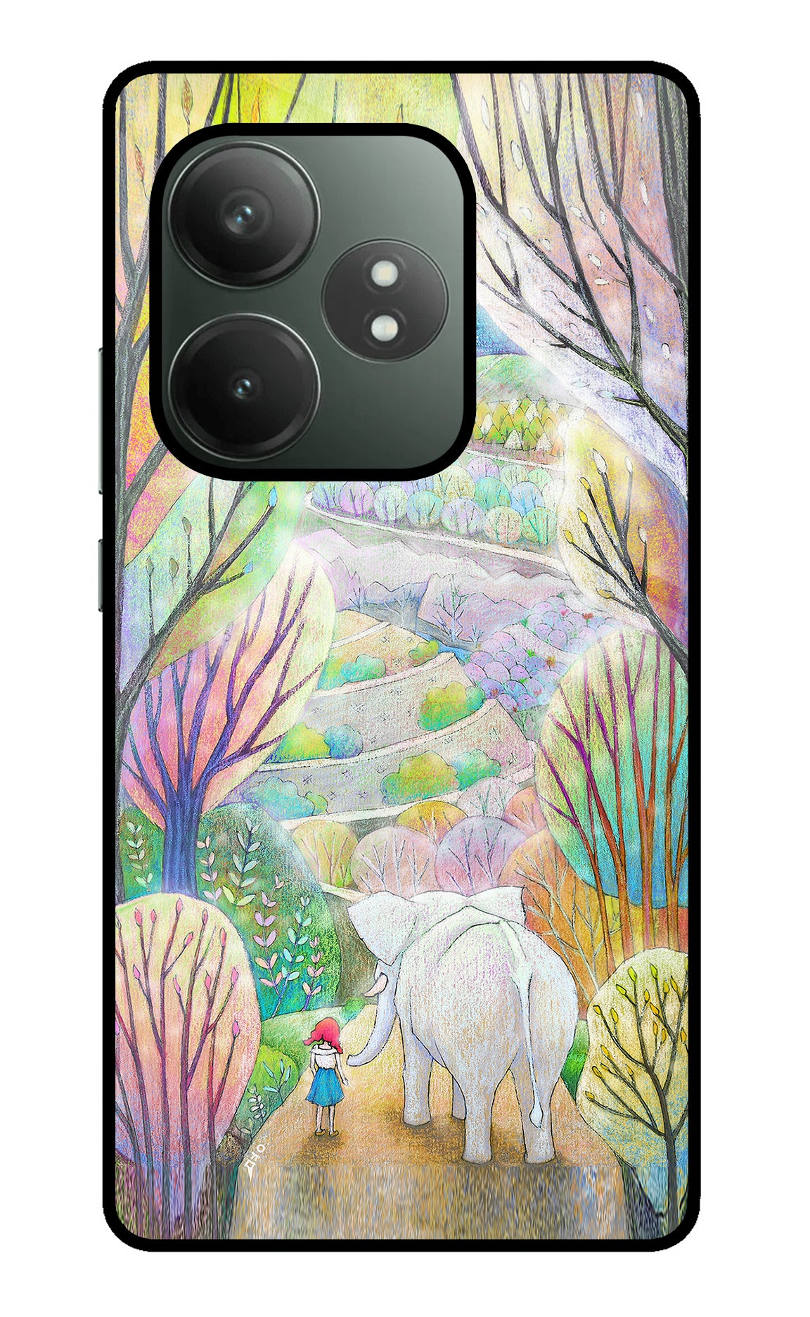 Nature Painting Realme GT 6T 5G Glass Case