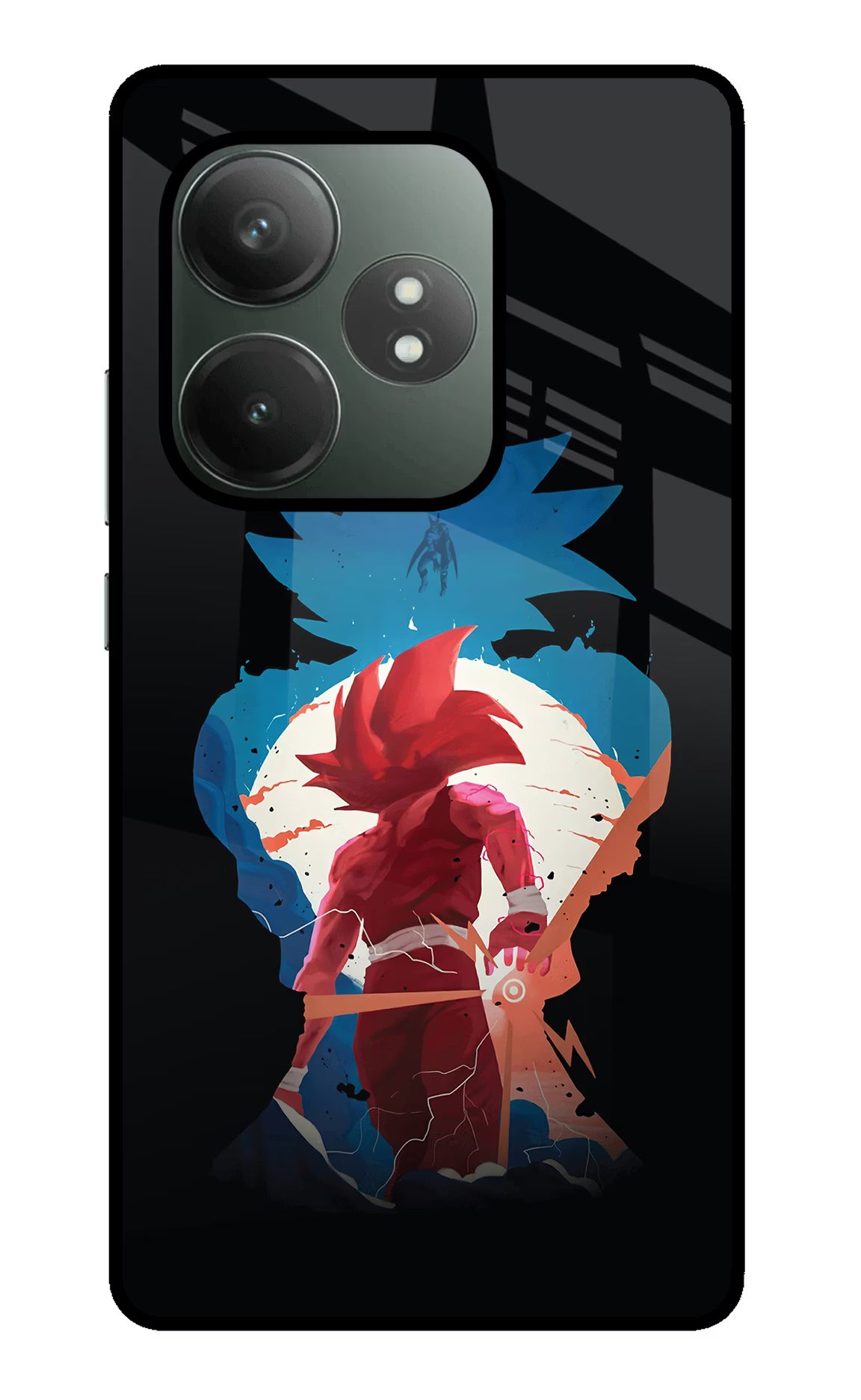 Goku Realme GT 6T 5G Glass Case Back Cover by Casekaro