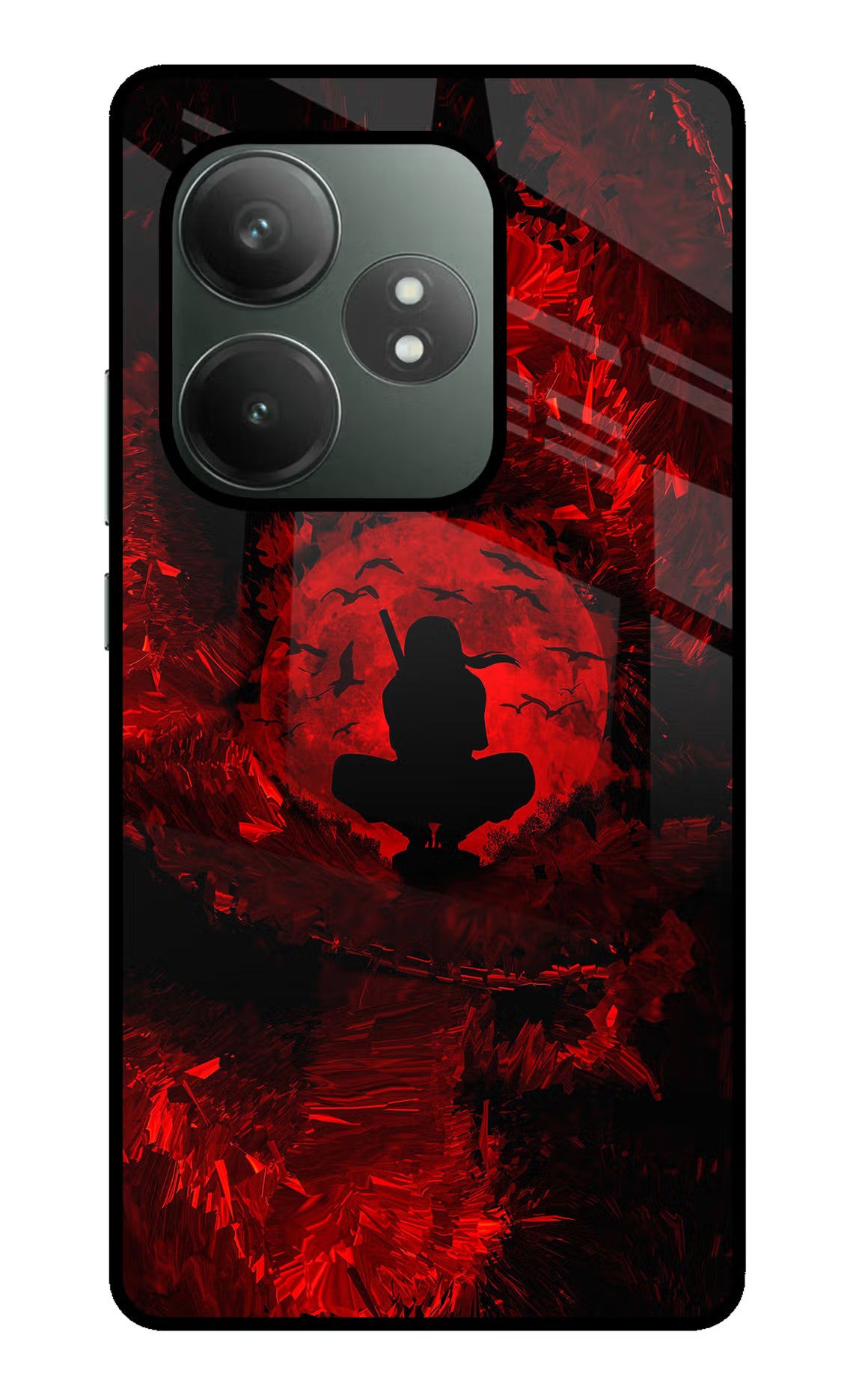 Itachi Uchiha Realme GT 6T 5G Glass Case Back Cover by Casekaro
