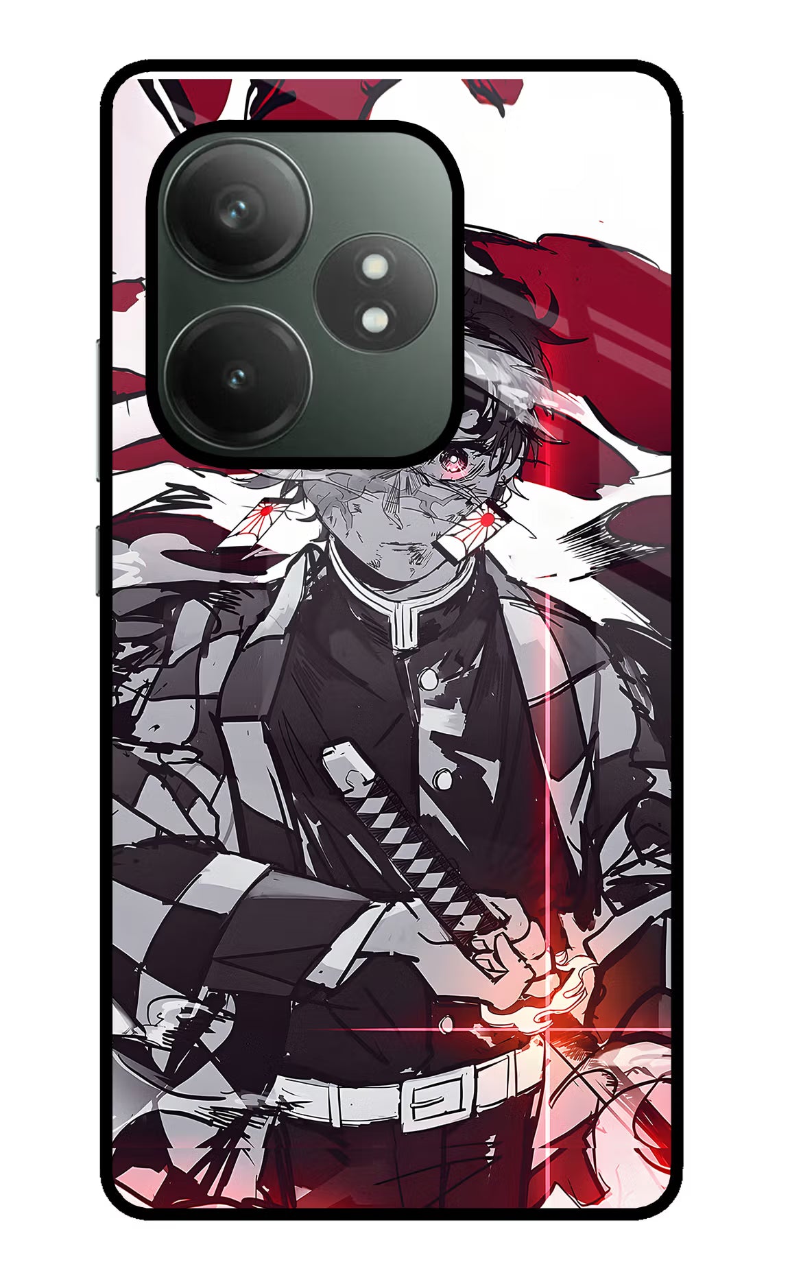 Demon Slayer Realme GT 6T 5G Glass Case Back Cover by Casekaro