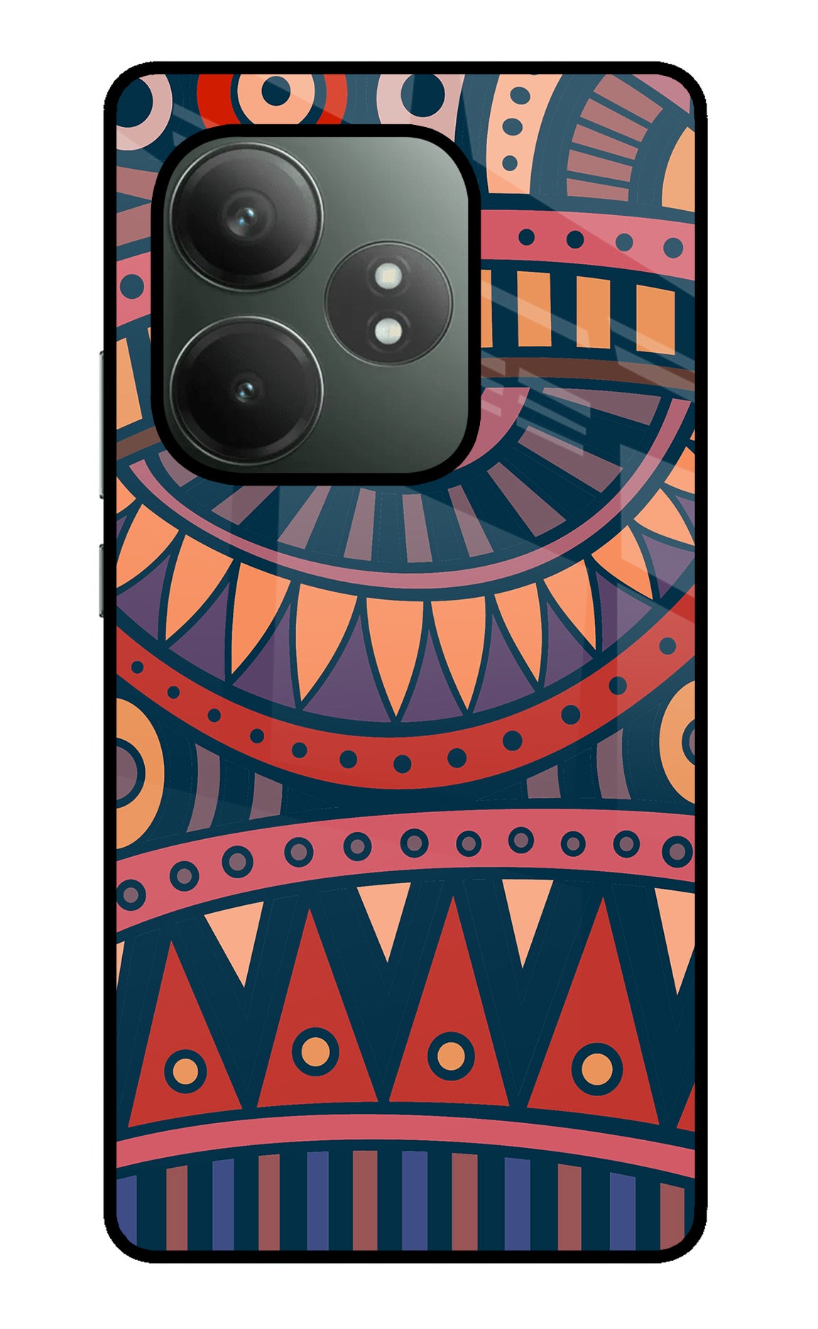 African Culture Design Realme GT 6T 5G Glass Case