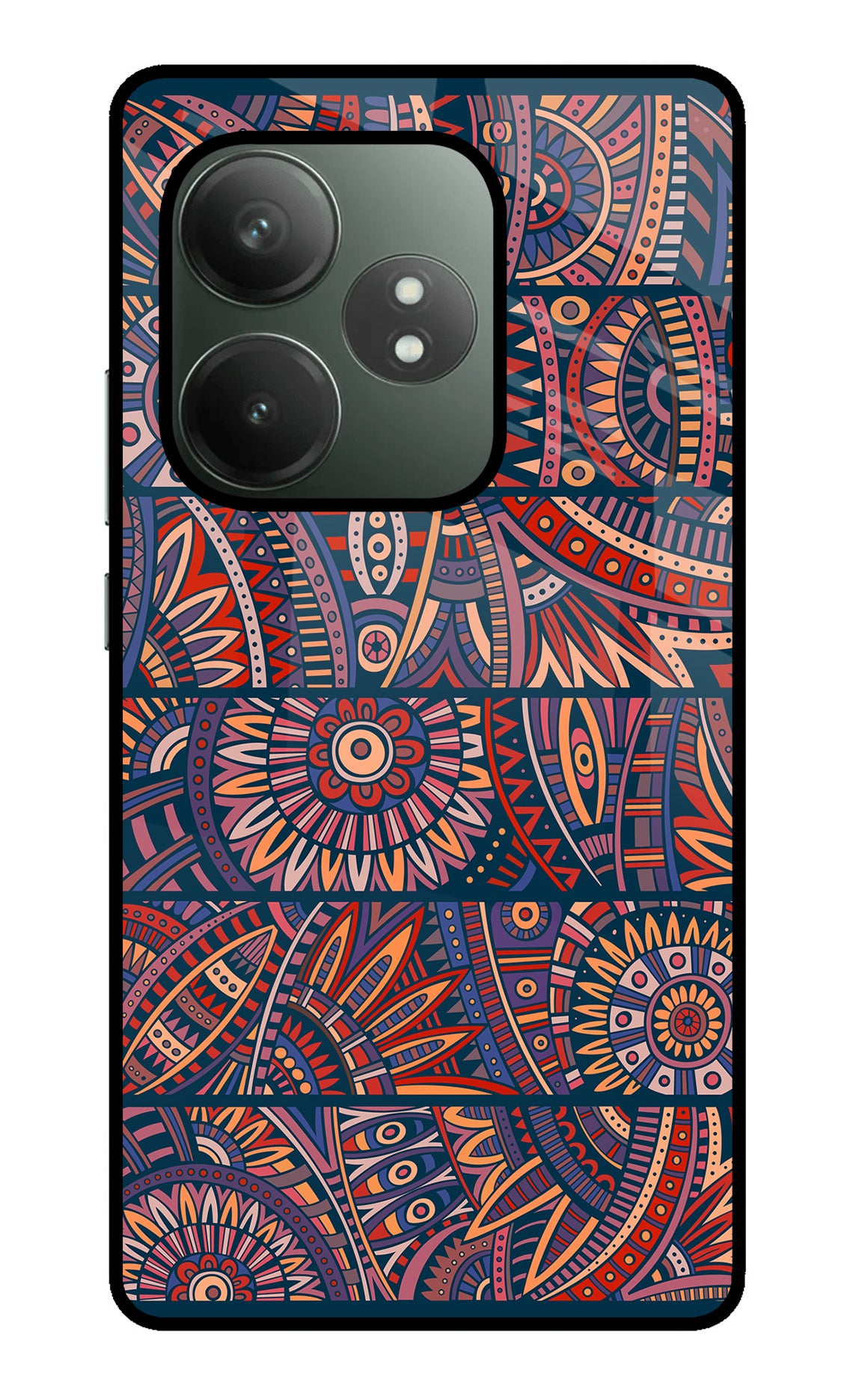 African Culture Design Realme GT 6T 5G Glass Case