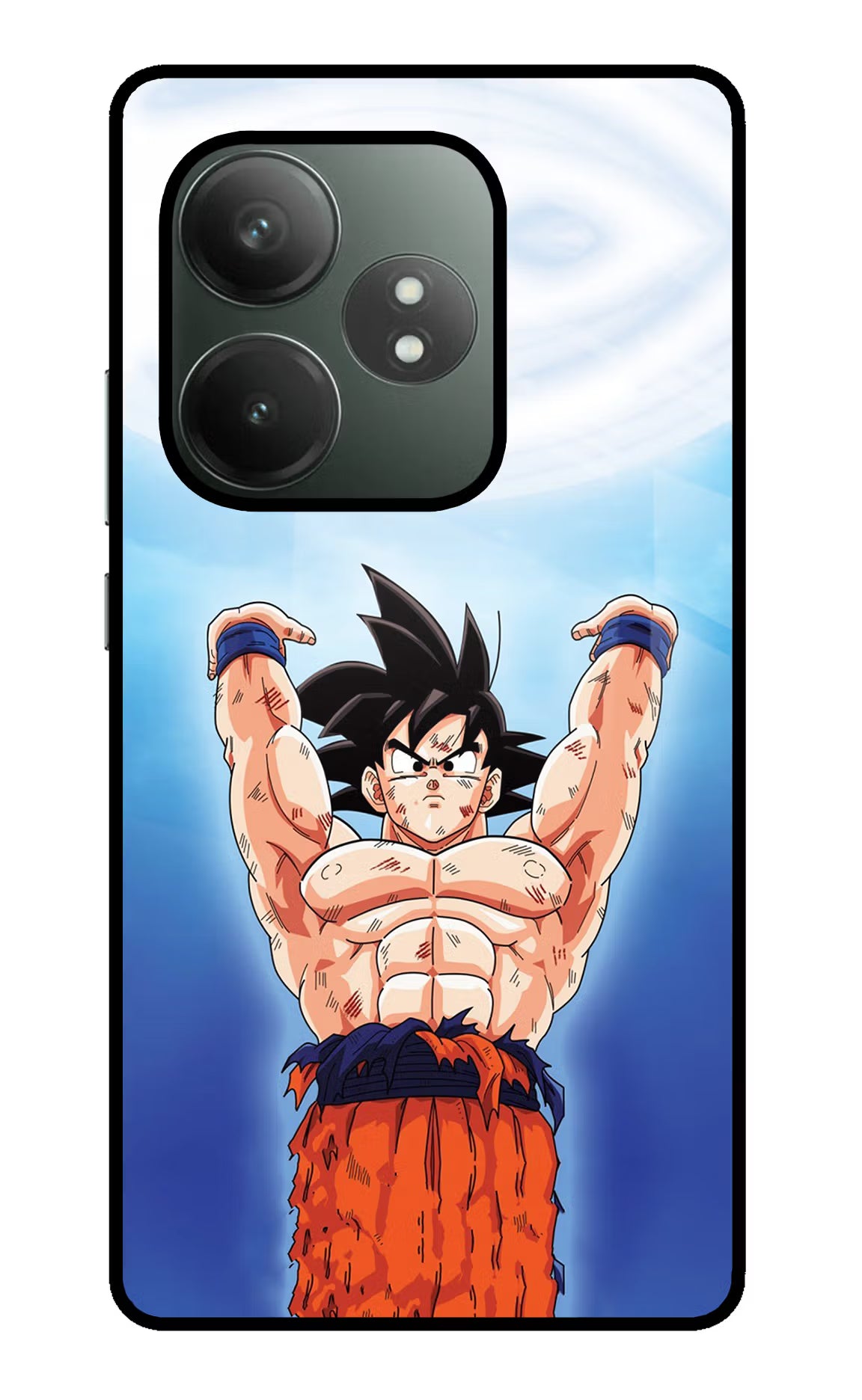 Goku Power Realme GT 6T 5G Glass Case Back Cover by Casekaro
