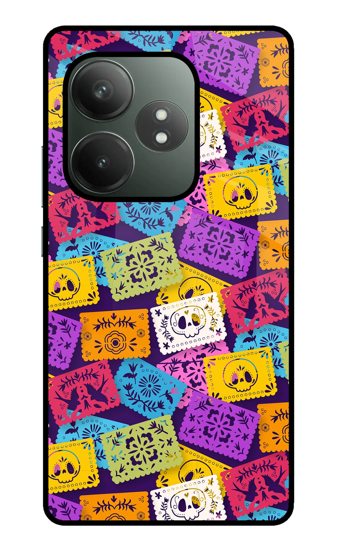 Mexican Pattern Realme GT 6T 5G Glass Case