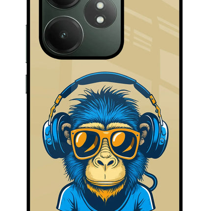 Monkey Headphone Realme GT 6T 5G Glass Case