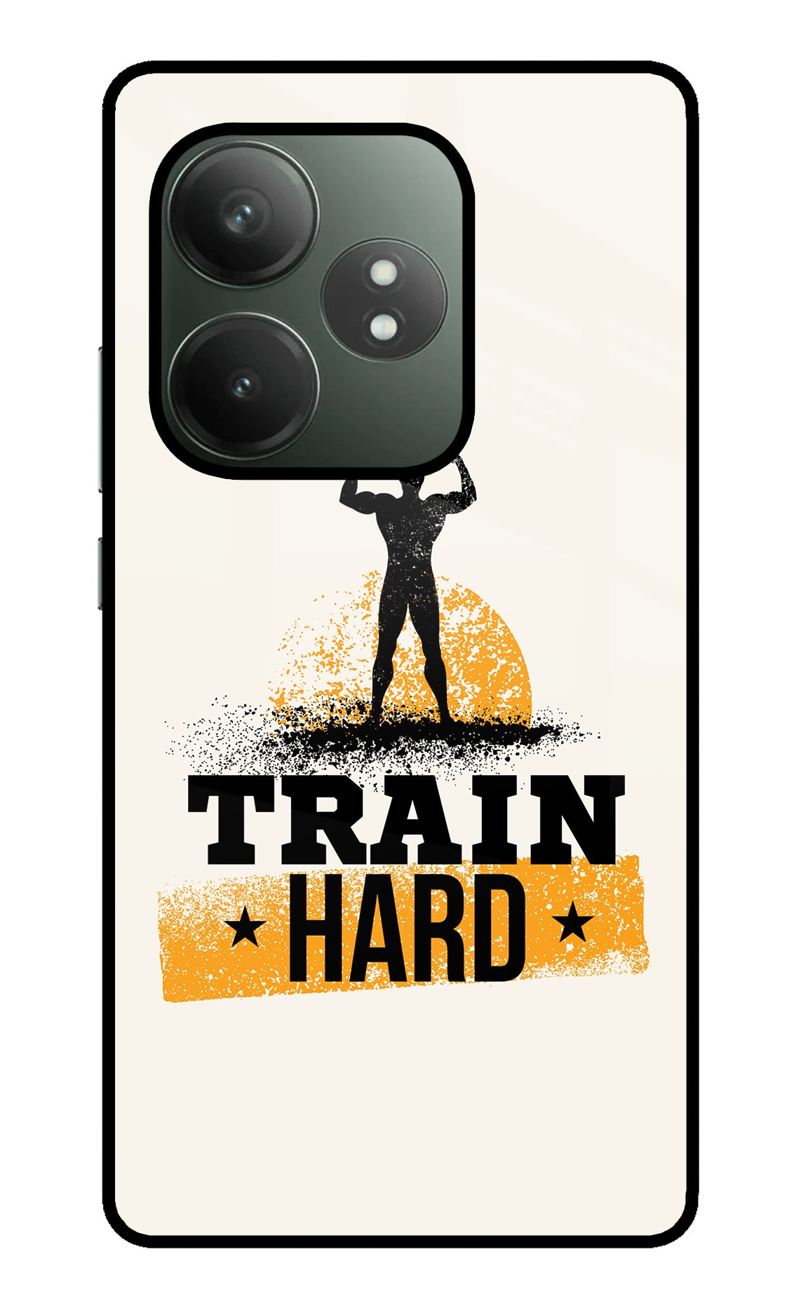 Train Hard Realme GT 6T 5G Glass Case