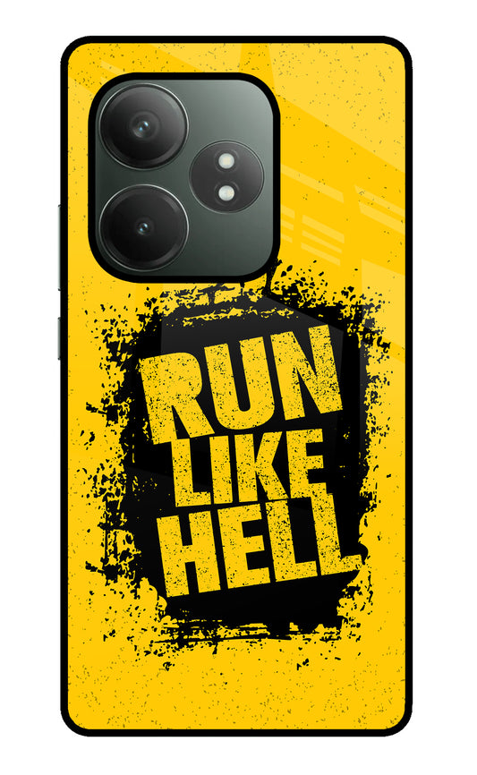 Run Like Hell Realme GT 6T 5G Glass Case